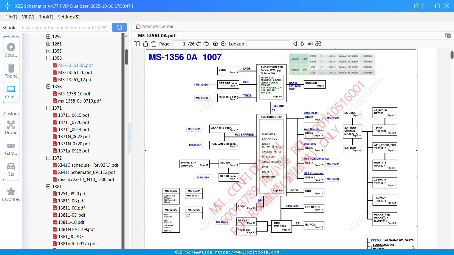 Laptop MSI MS-13561 0A